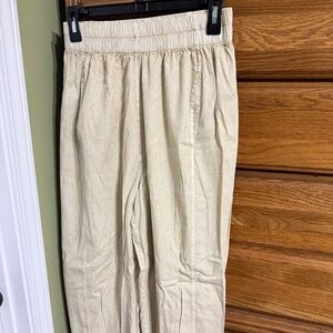 New free people preppy poplin pull on pants size xsmall